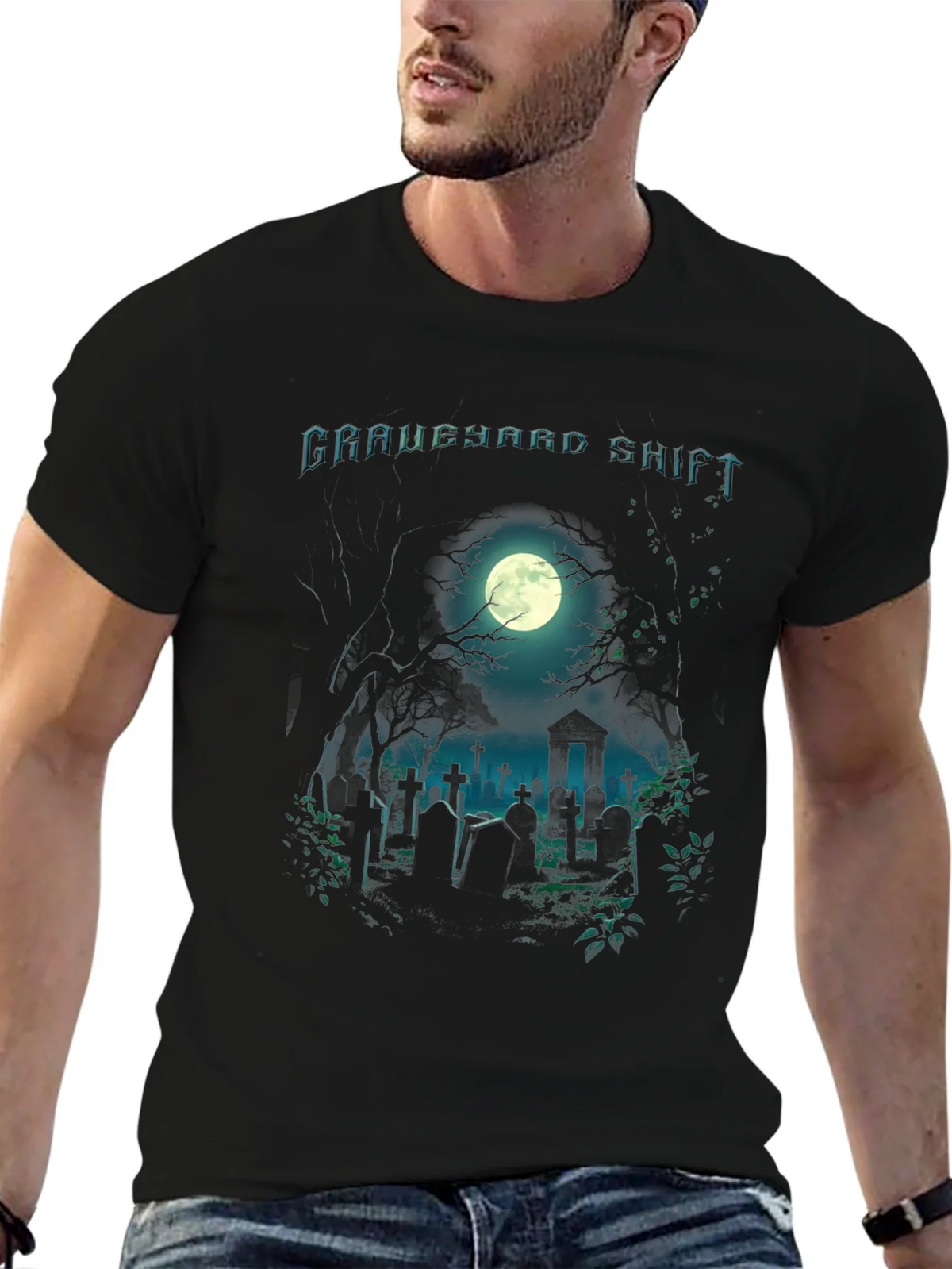 Graveyard Shift Graphic T-Shirt product image 6