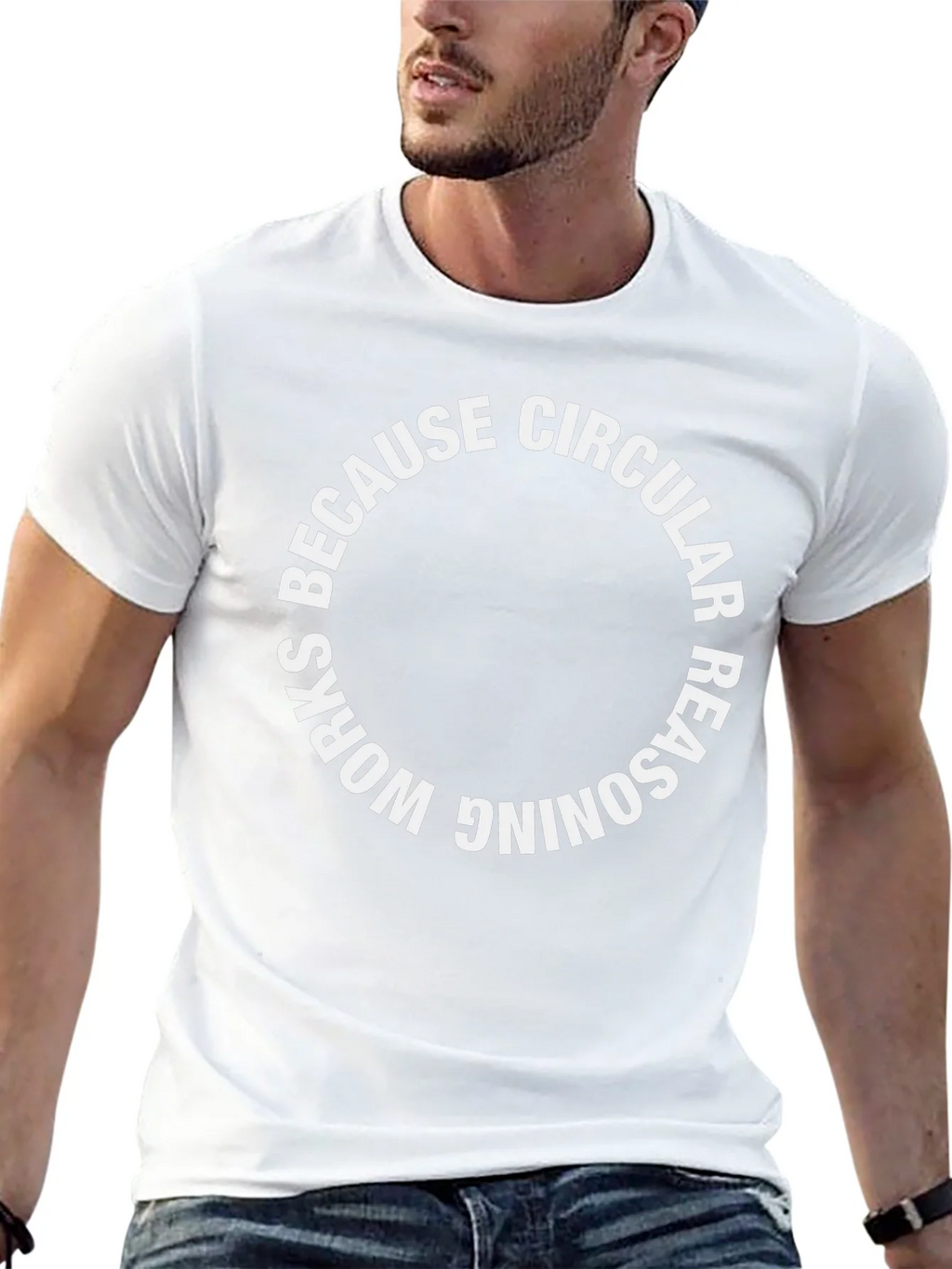 Circular Reasoning Graphic Tee - Black product image 10