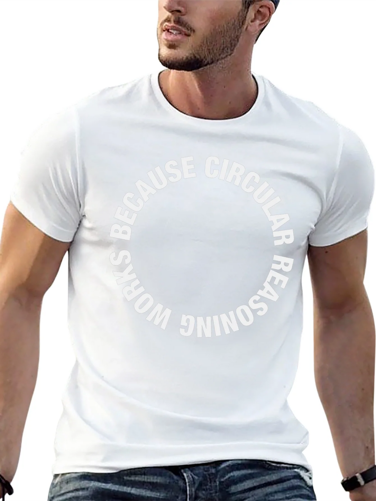 Circular Reasoning Graphic Tee - Black product image 10