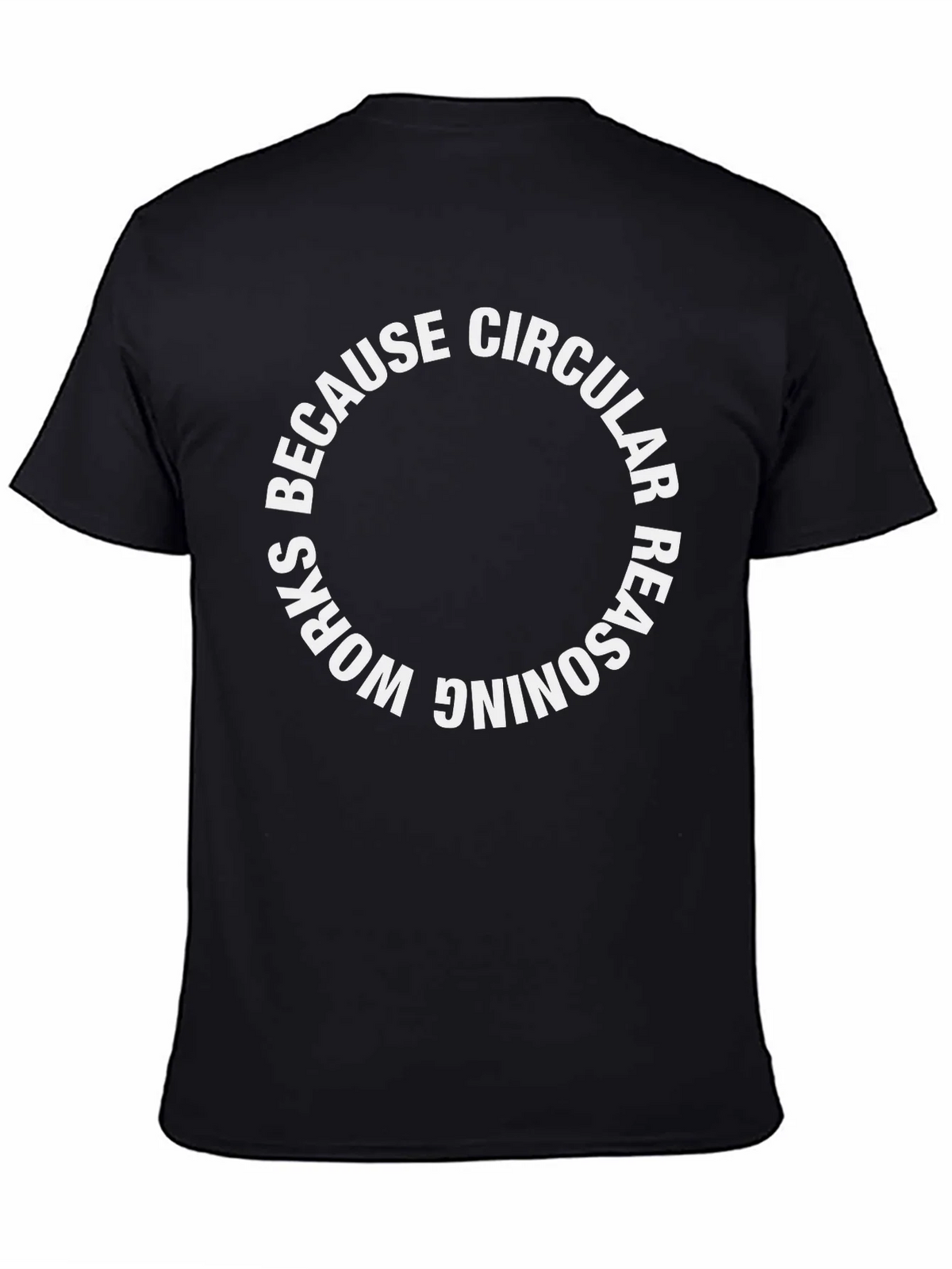Circular Reasoning Graphic Tee - Black product image 4