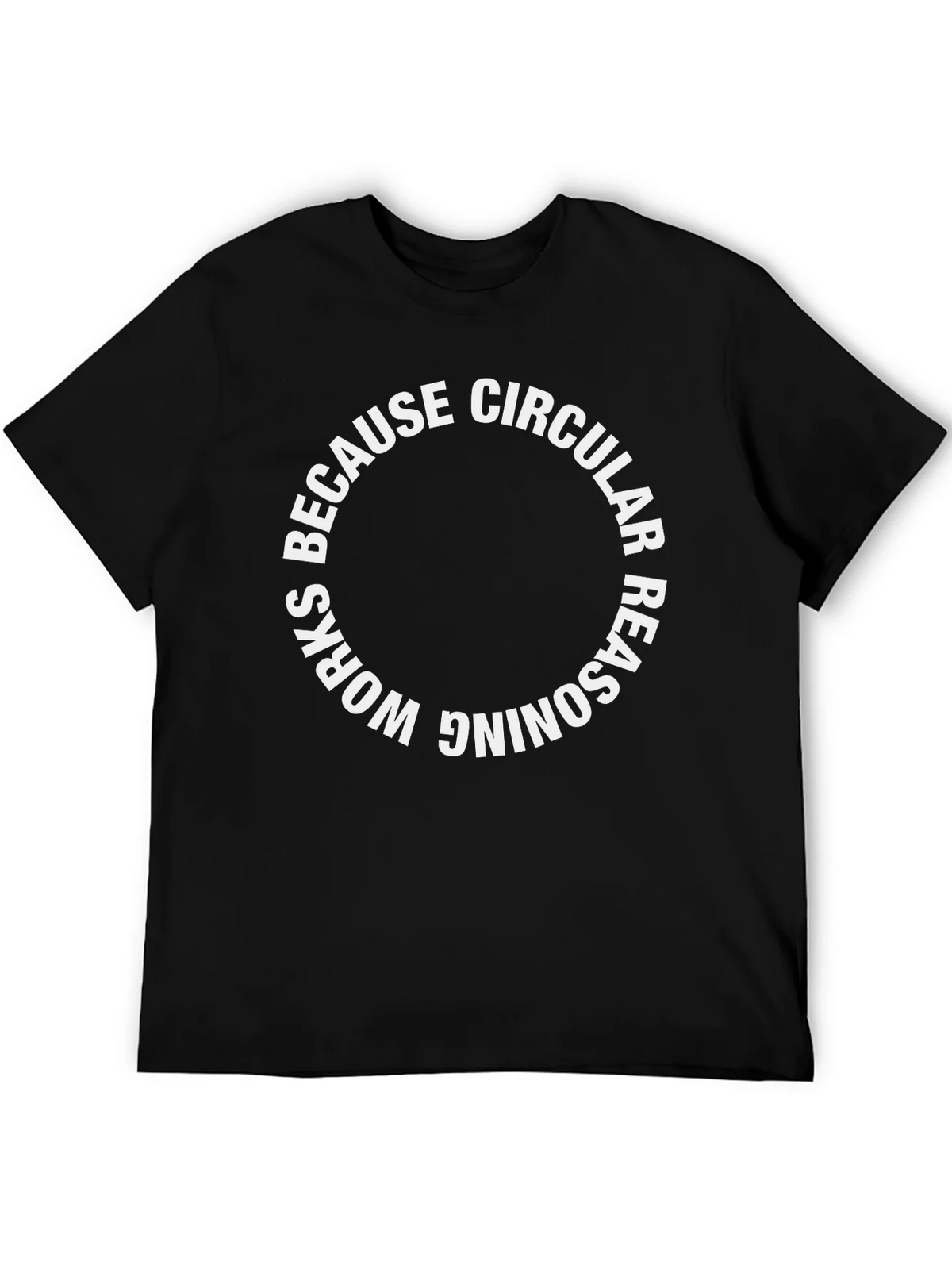 Circular Reasoning Graphic Tee - Black product image 5