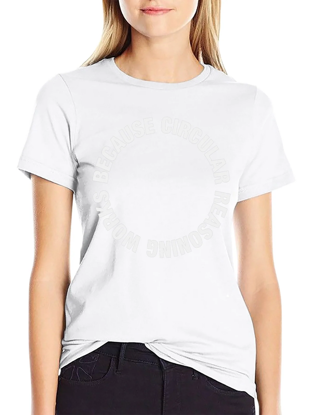 Circular Reasoning Graphic Tee - Black product image 7