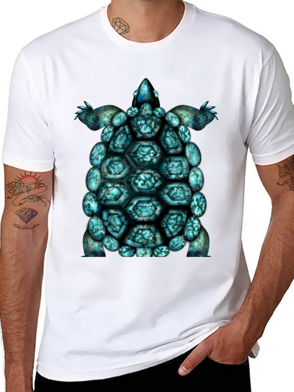 Turtle Shell Graphic Tee - Cool Sea T-Shirt product image 6
