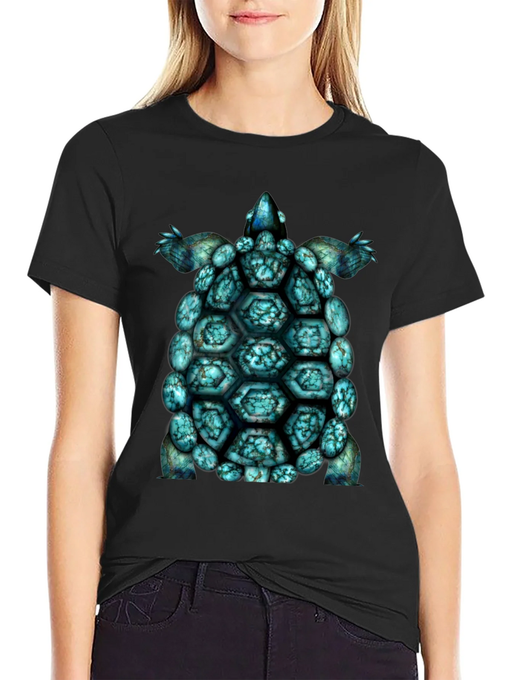 Turtle Shell Graphic Tee - Cool Sea T-Shirt product image 1
