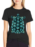 Turtle Shell Graphic Tee - Cool Sea T-Shirt product image 1