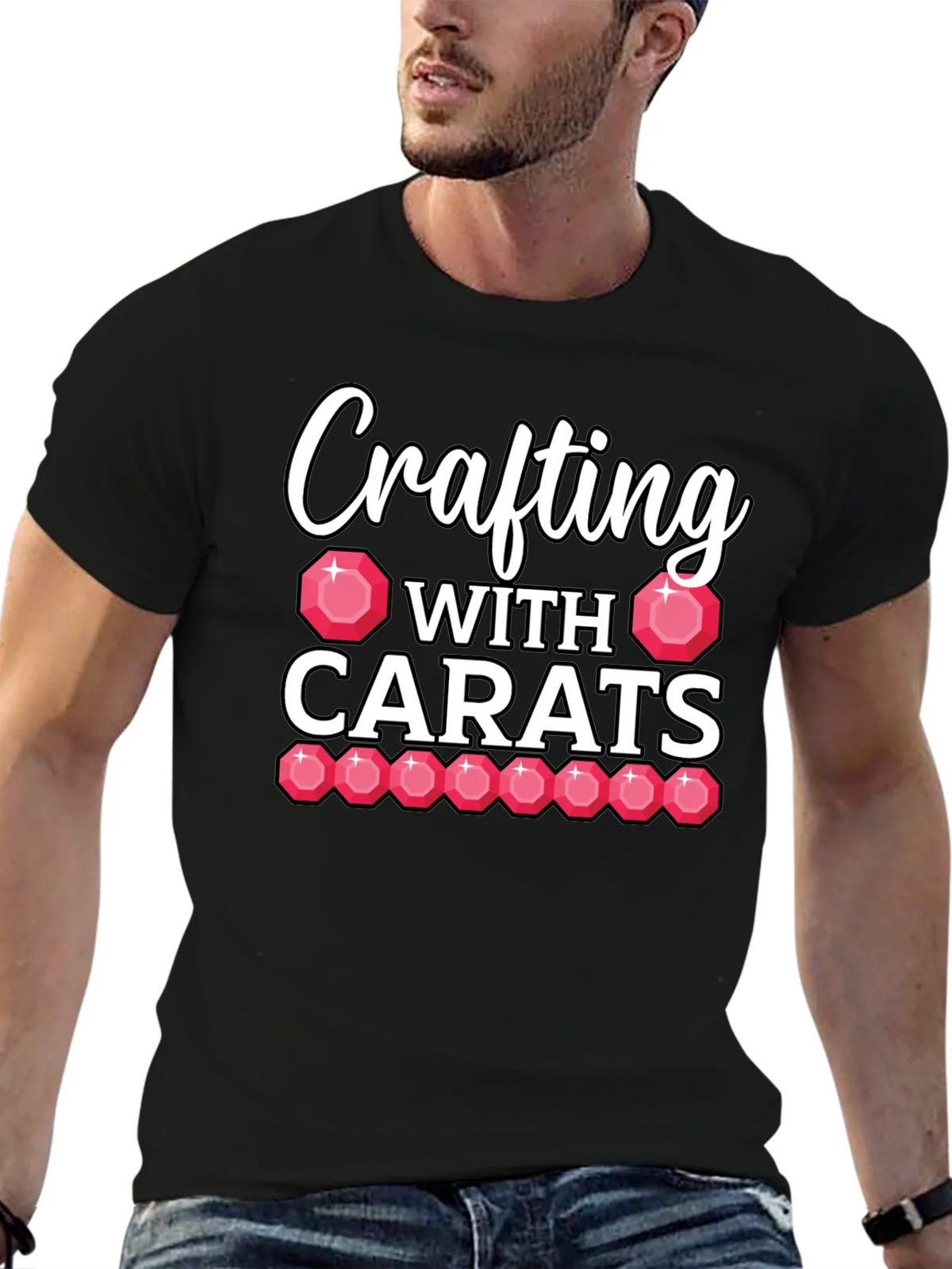 Crafting with Carats Graphic Tee product image 6