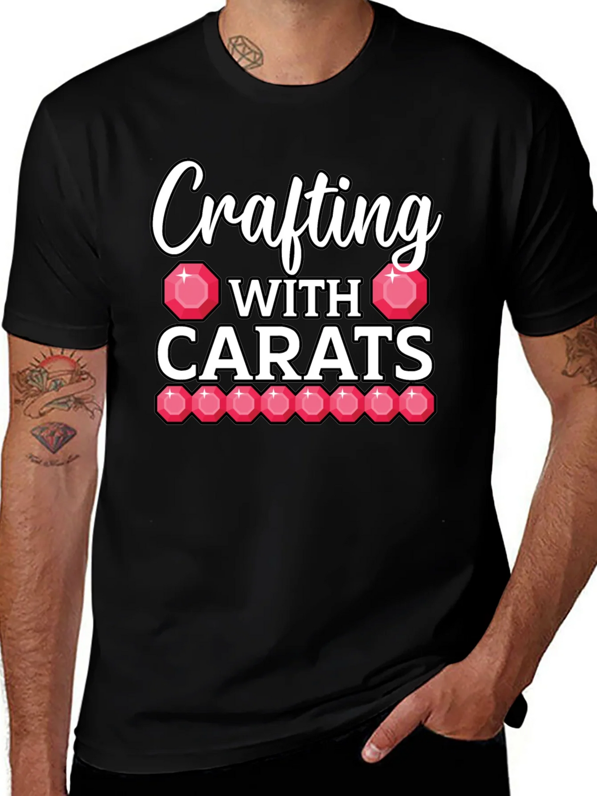 Crafting with Carats Graphic Tee product image 1