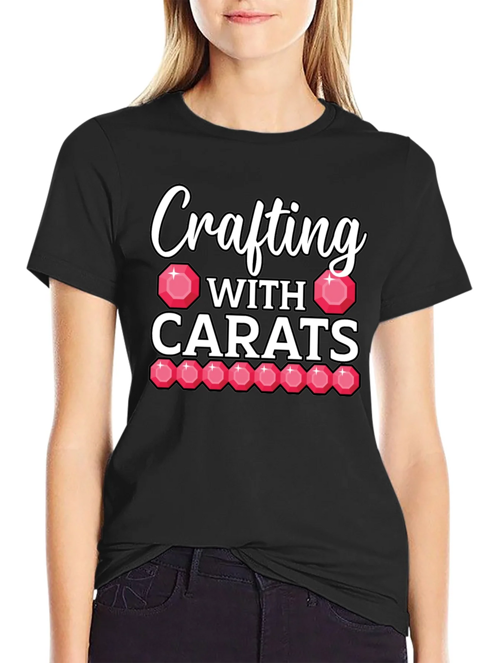 Crafting with Carats Graphic Tee product image 2