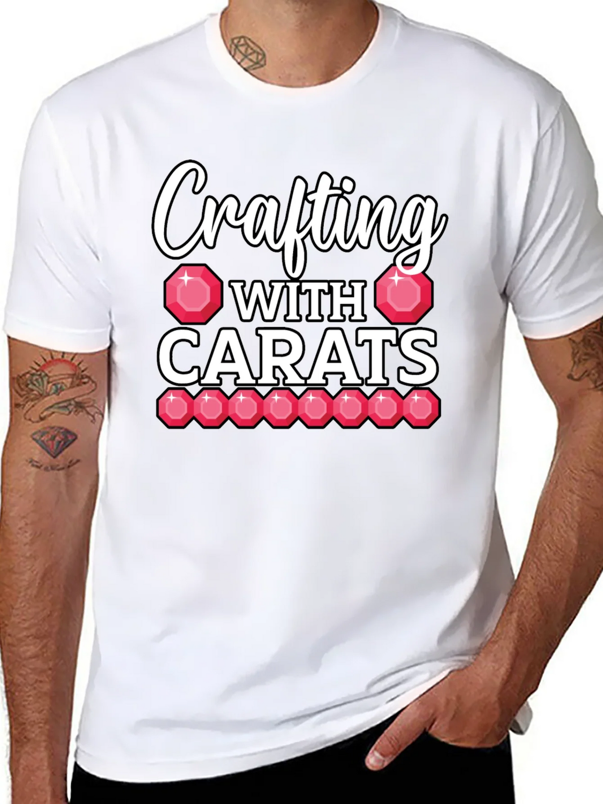 Crafting with Carats Graphic Tee product image 7