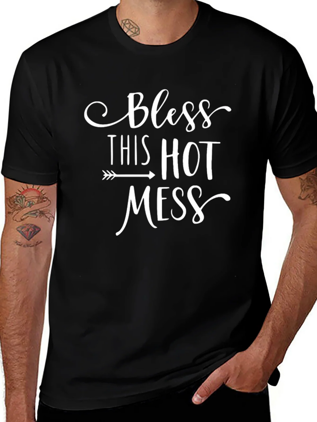 Bless This Hot Mess Graphic Tee - Unisex product image 1