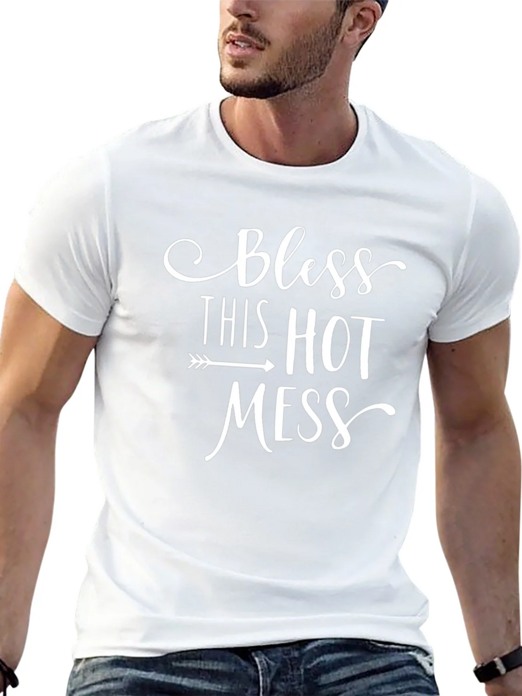 Bless This Hot Mess Graphic Tee - Unisex product image 12