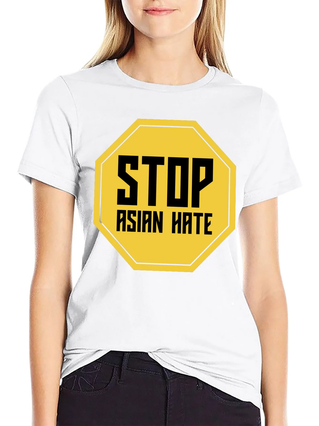 Stop Asian Hate T-Shirt Black product image 8
