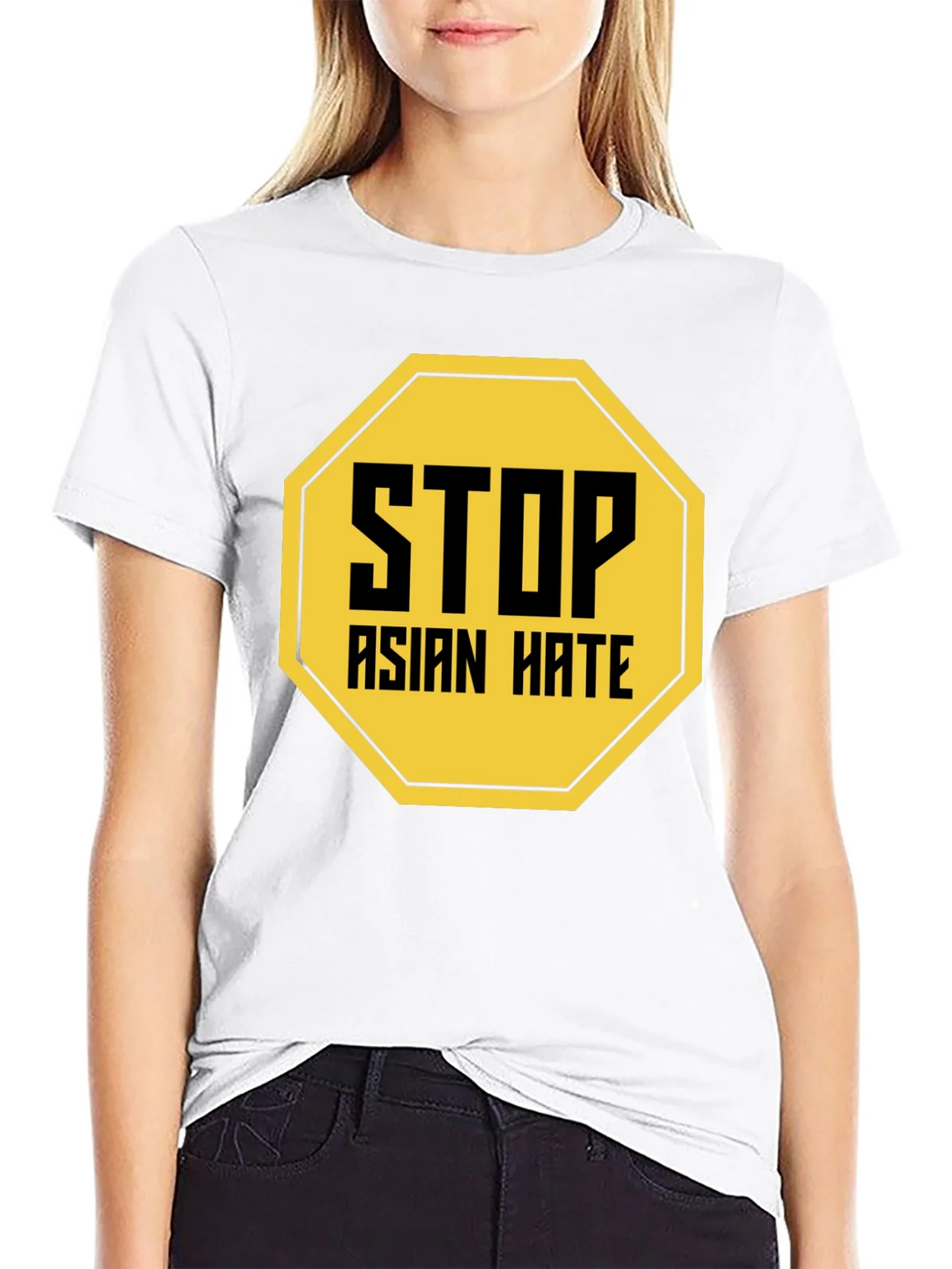 Stop Asian Hate T-Shirt Black product image 8