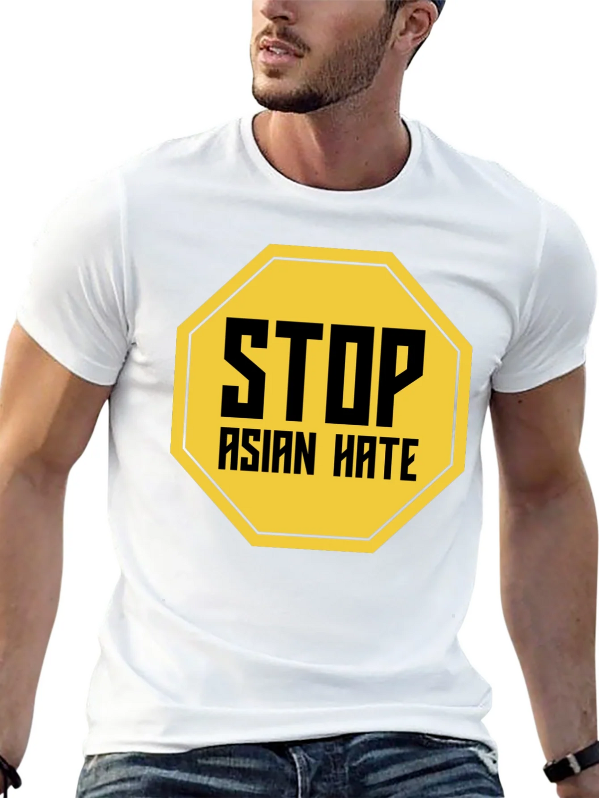 Stop Asian Hate T-Shirt Black product image 12