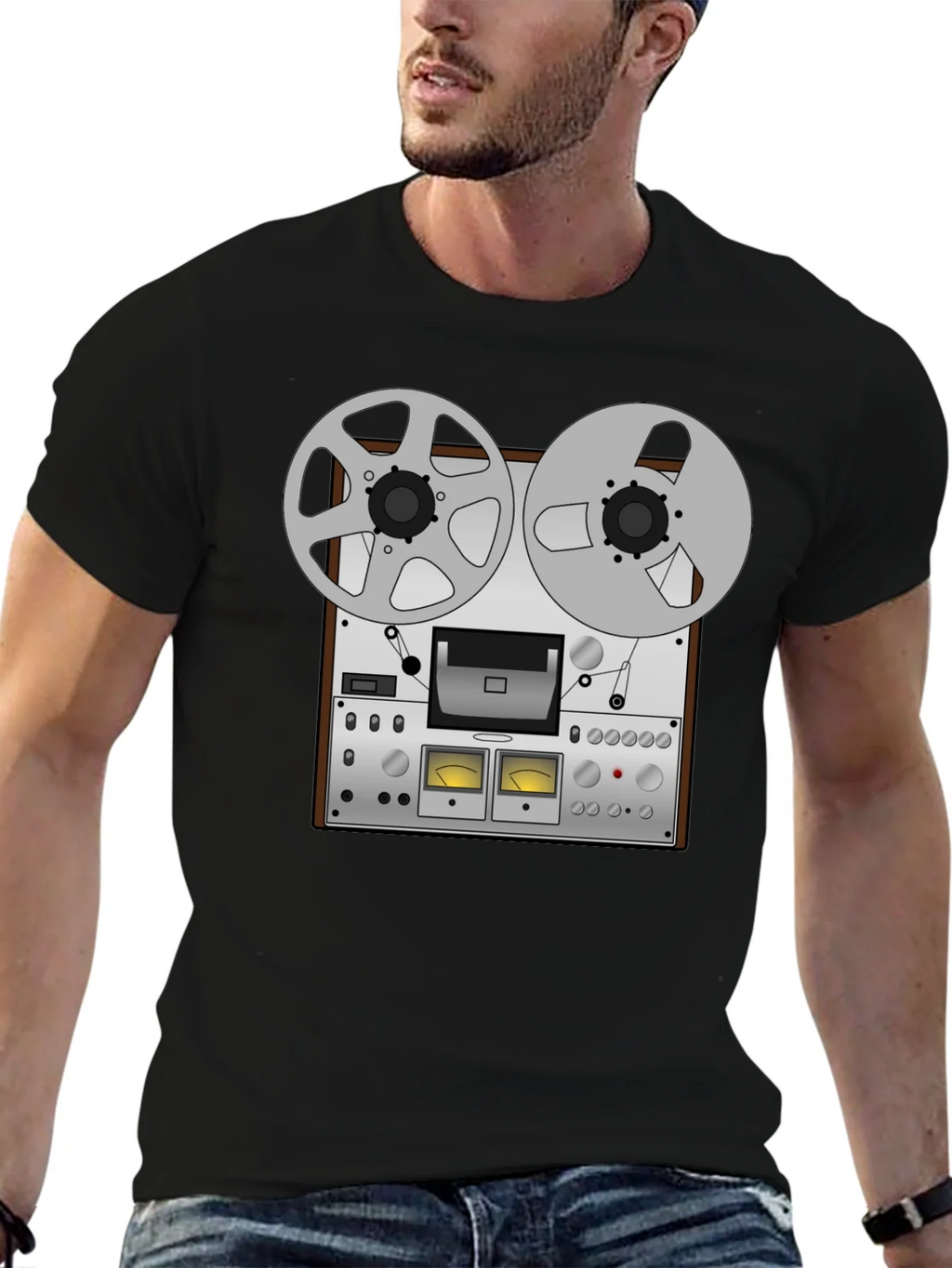 Retro Reel to Tape Recorder Graphic Tee product image 6