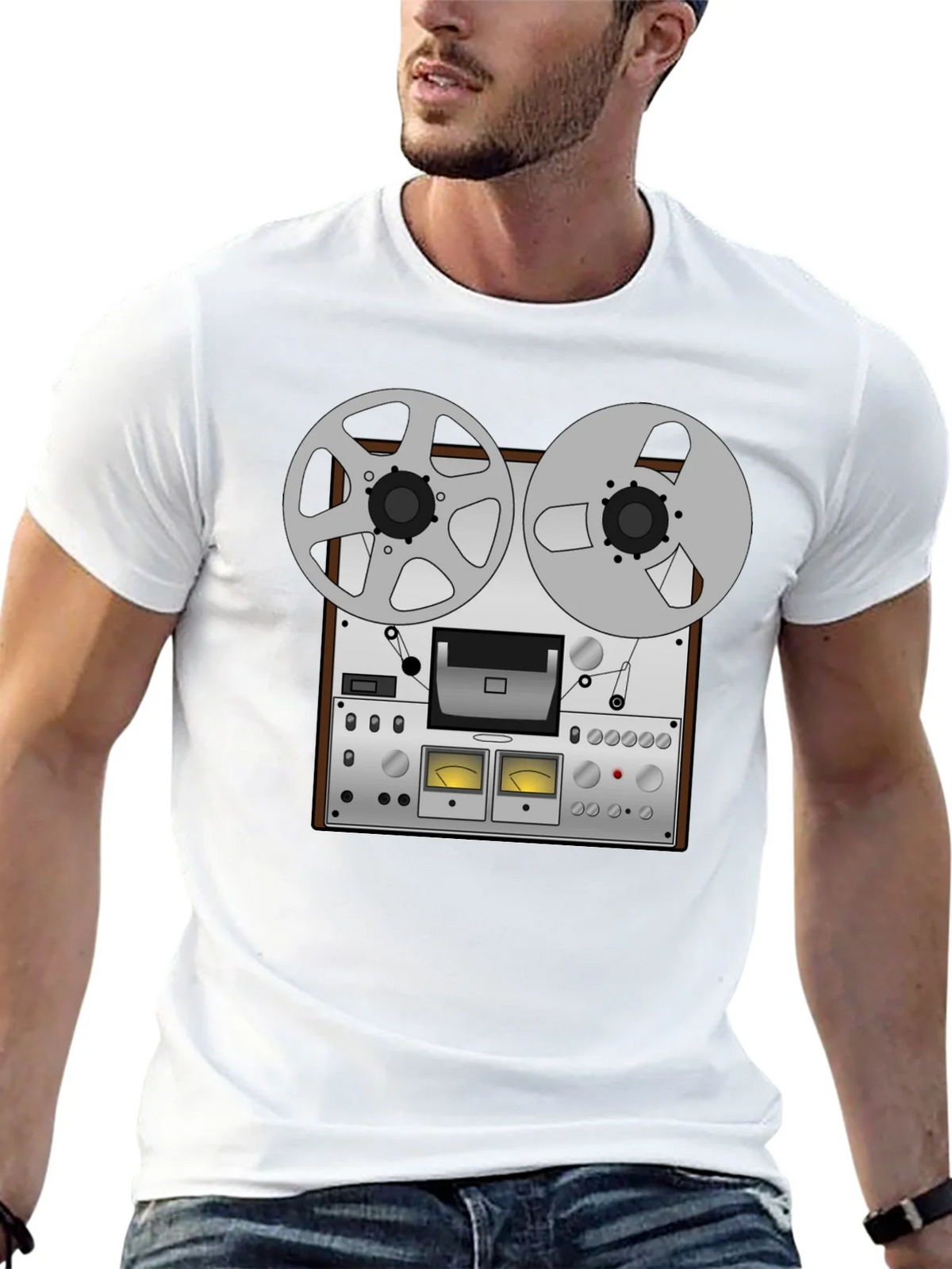 Retro Reel to Tape Recorder Graphic Tee product image 10