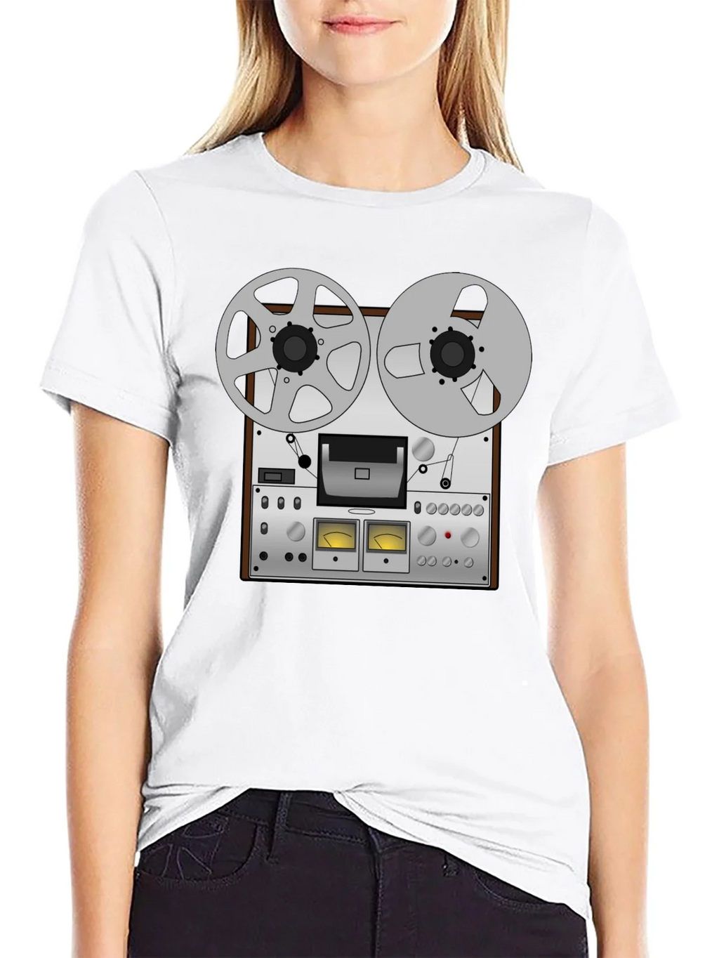 Retro Reel to Tape Recorder Graphic Tee product image 7