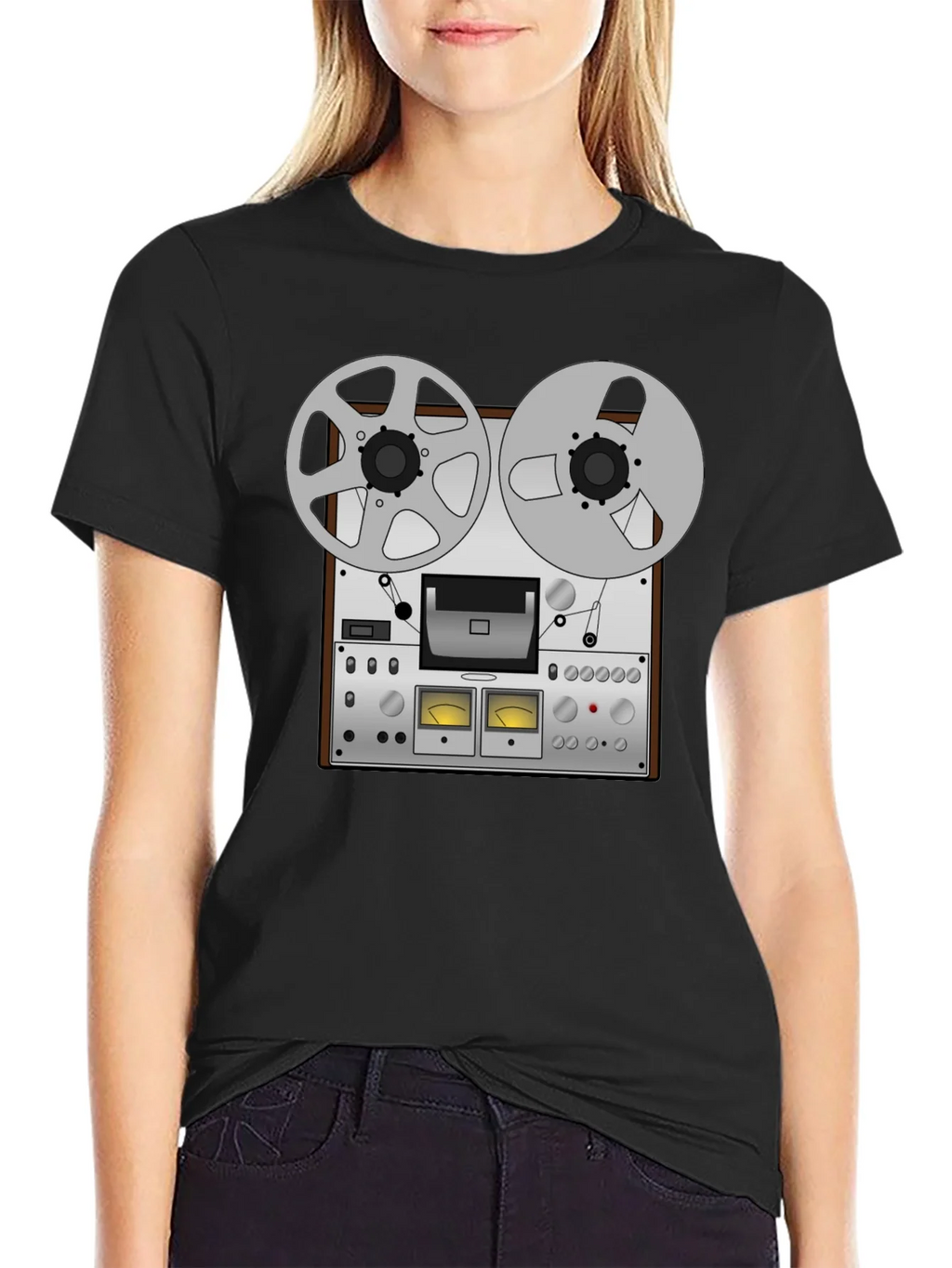 Retro Reel to Tape Recorder Graphic Tee product image 2