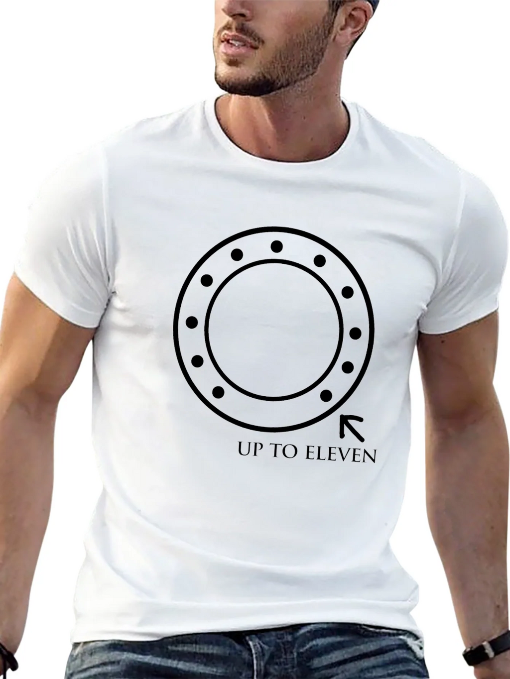 Up To Eleven Black Graphic Tee product image 11
