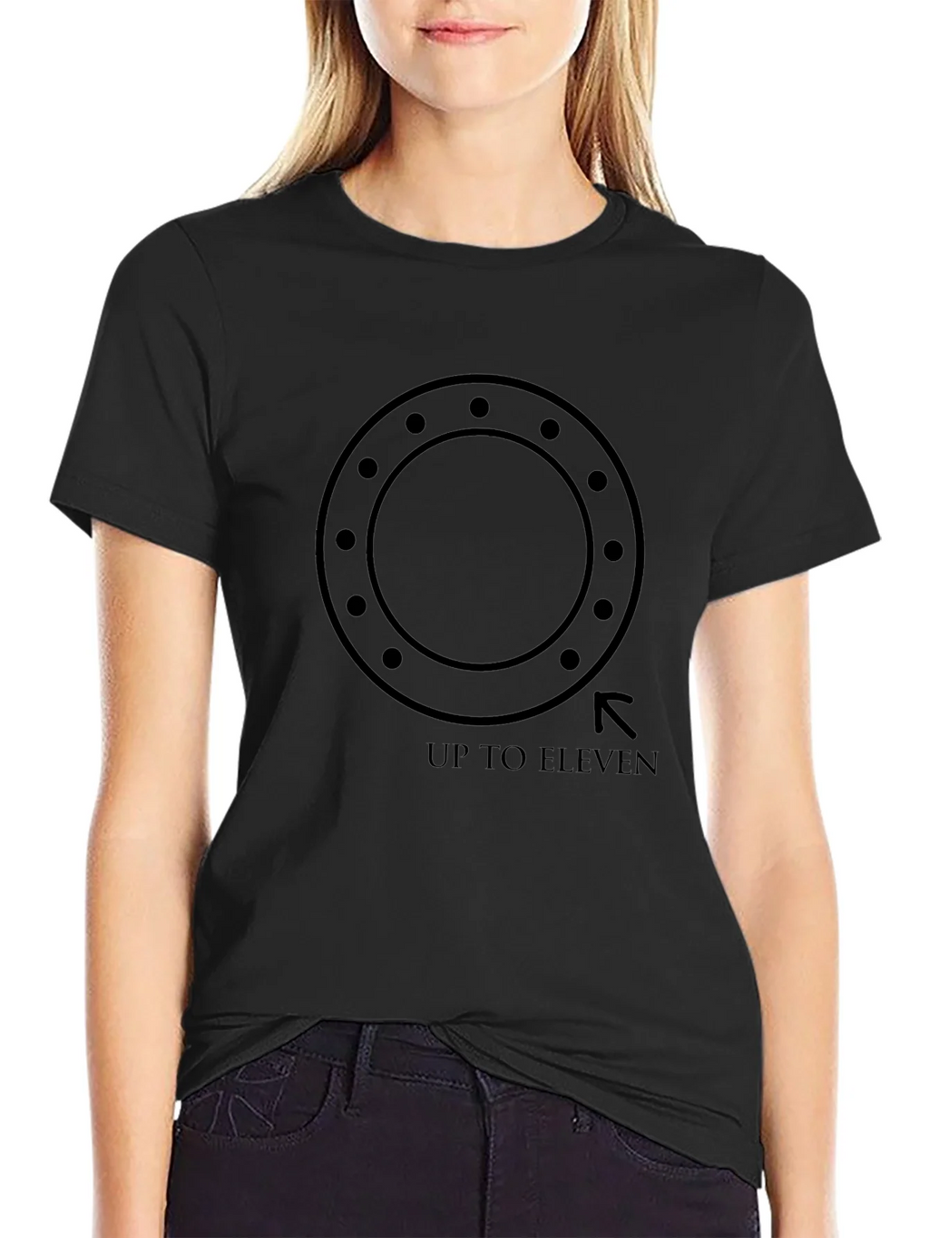 Up To Eleven Black Graphic Tee product image 2