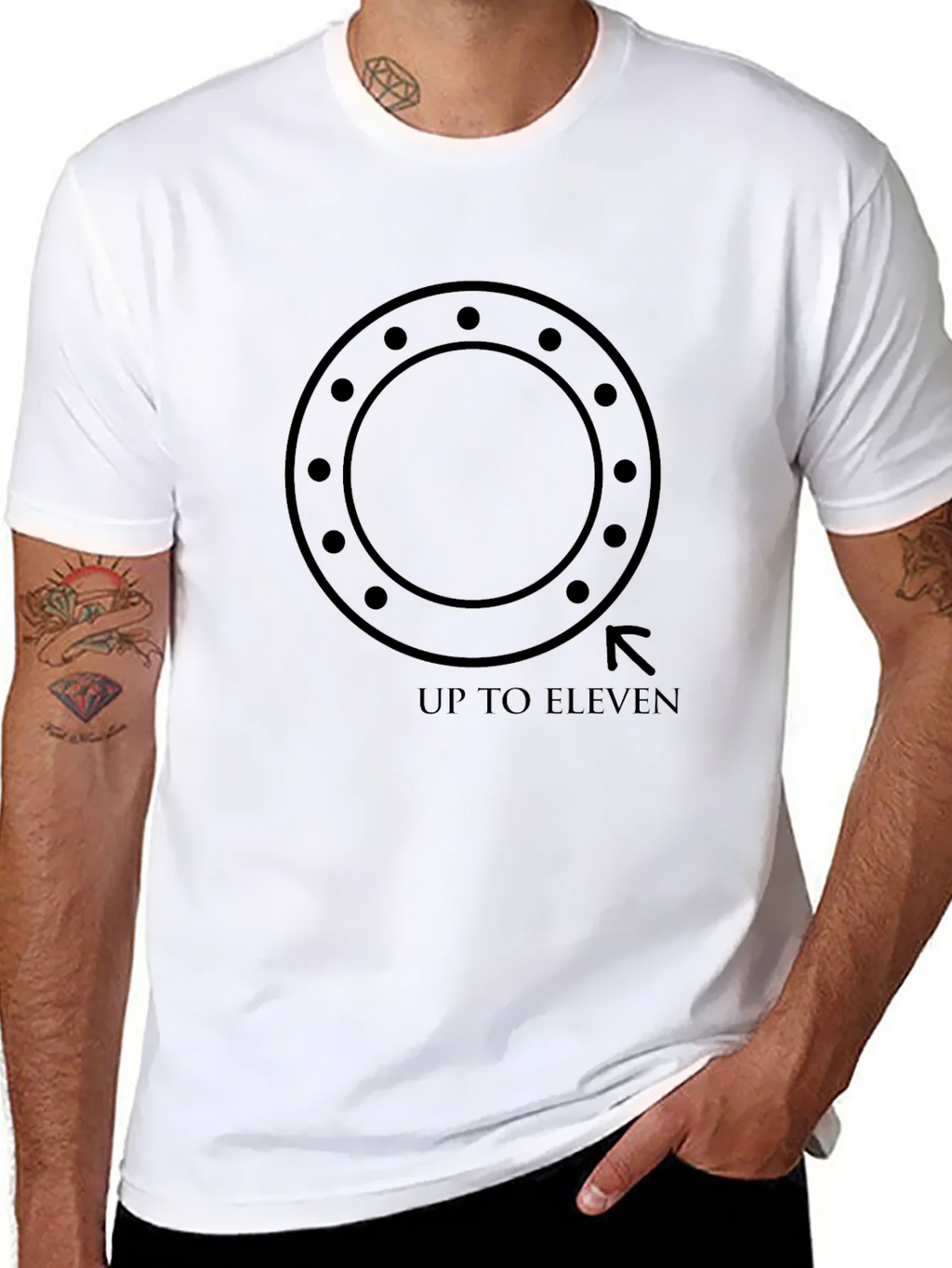 Up To Eleven Black Graphic Tee product image 6