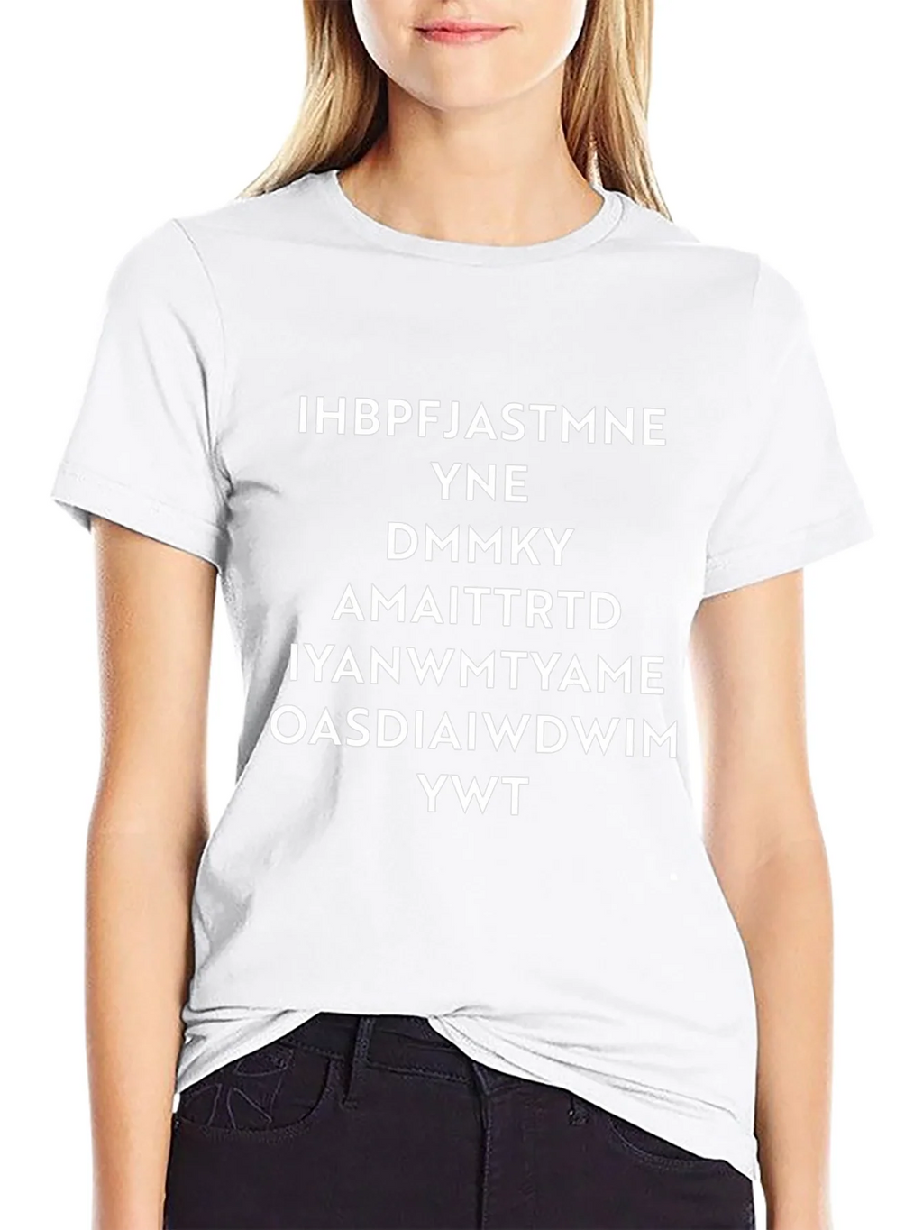 Scrambled Phrase Black T-Shirt - Funny Slogan Tee product image 6