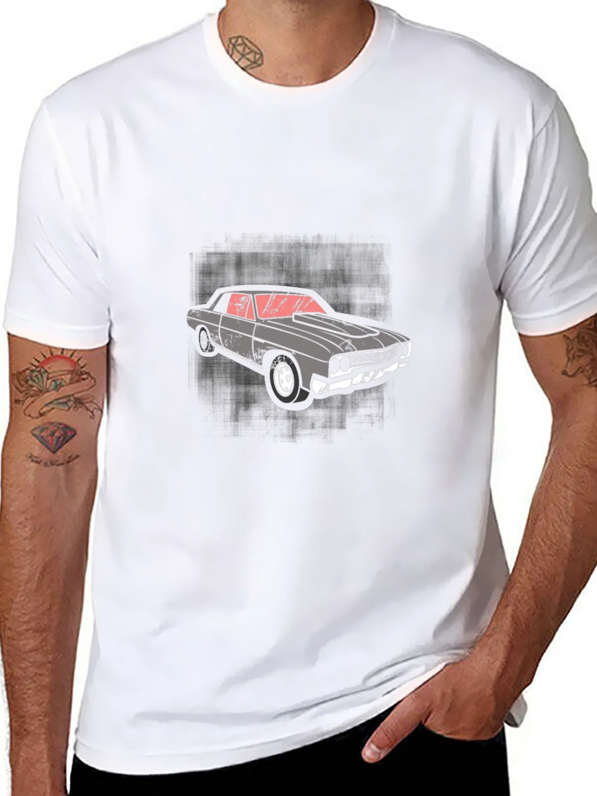 Vintage Car Graphic Tee - Mens Black T-Shirt product image 7