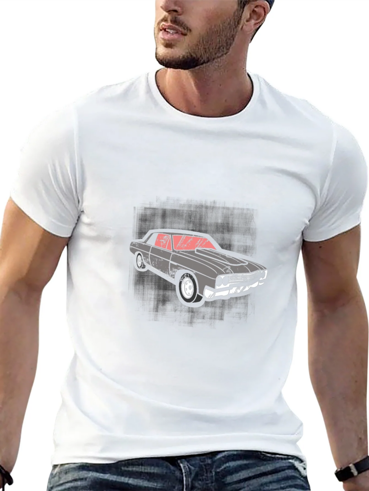 Vintage Car Graphic Tee - Mens Black T-Shirt product image 12