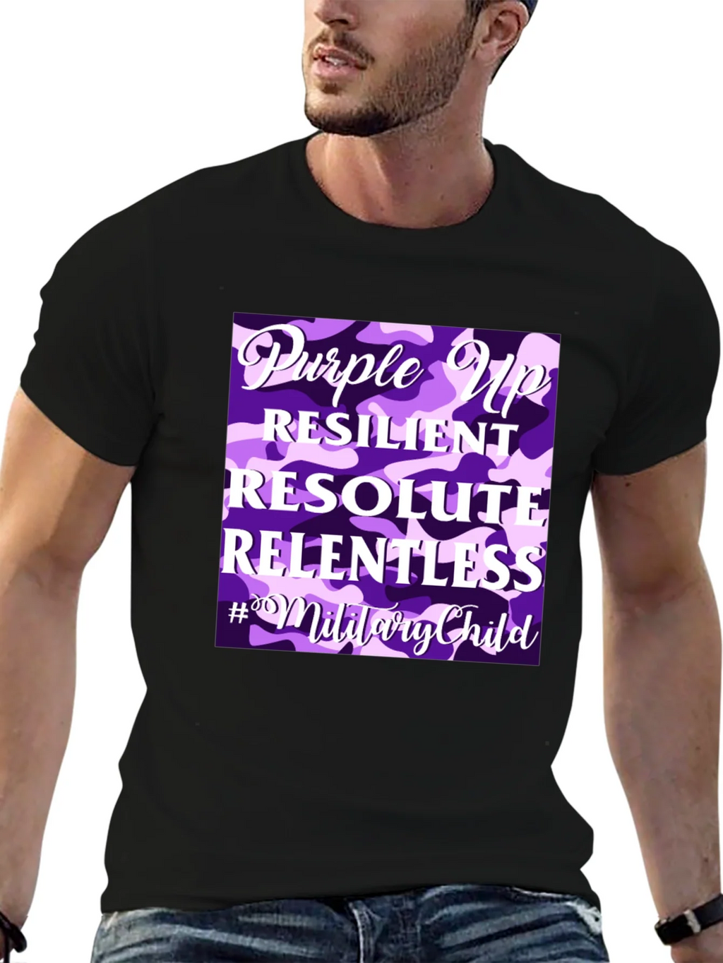 Purple Up Military Child T-Shirt product image 2