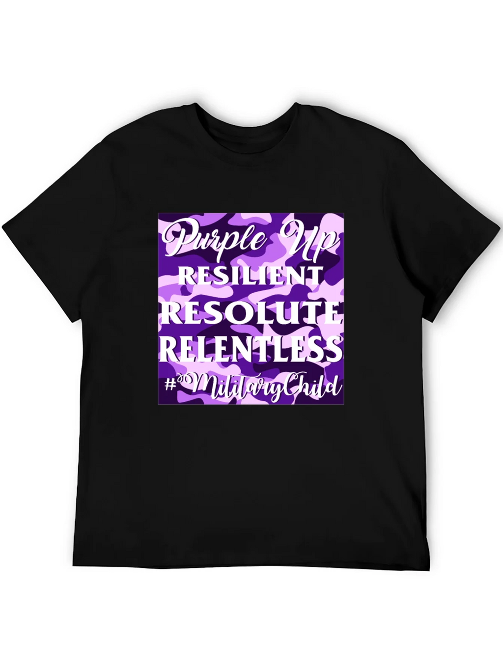 Purple Up Military Child T-Shirt product image 1
