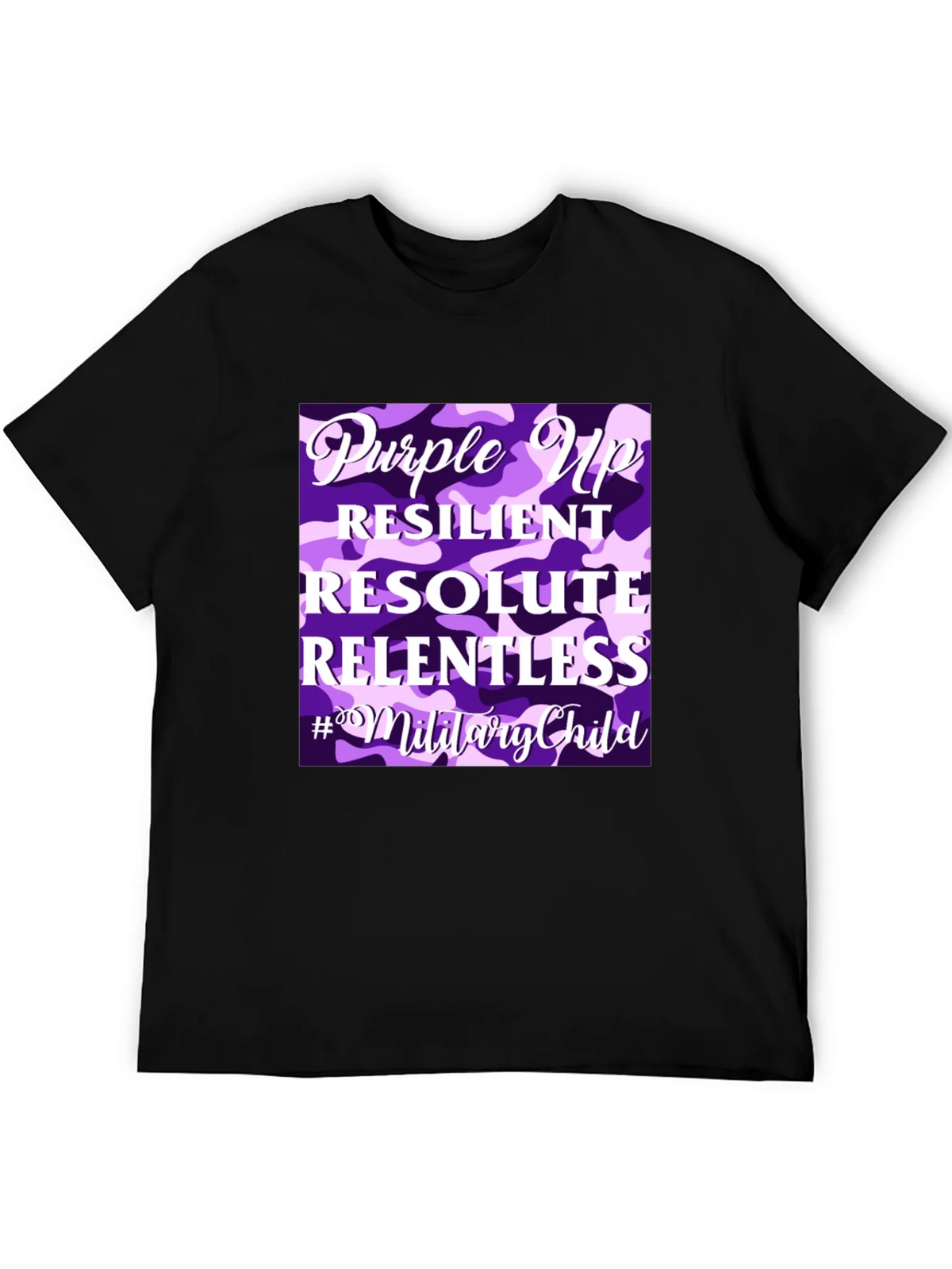 Purple Up Military Child T-Shirt product image 1