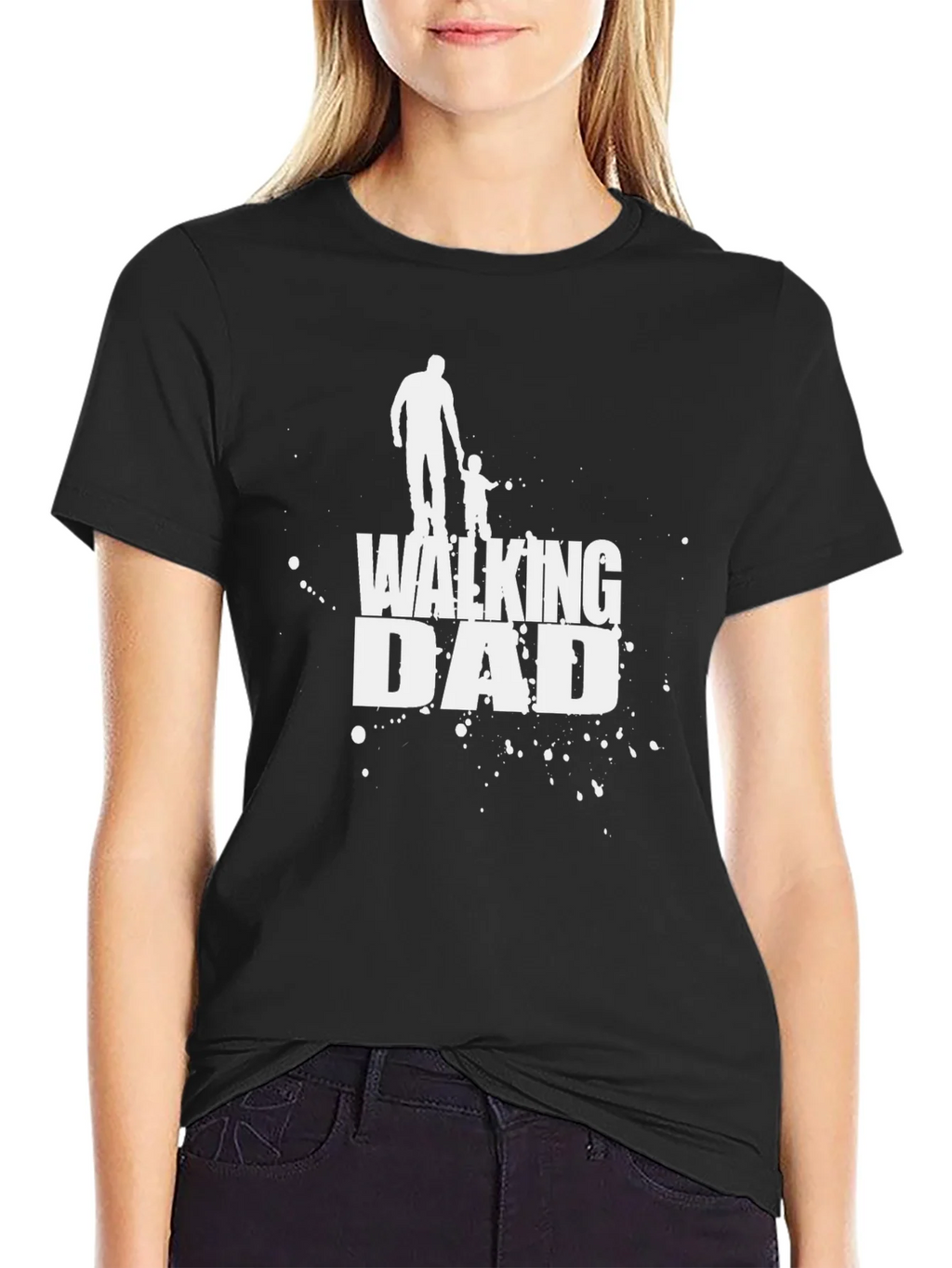 Walking Dad Graphic Tee - Black product image 2
