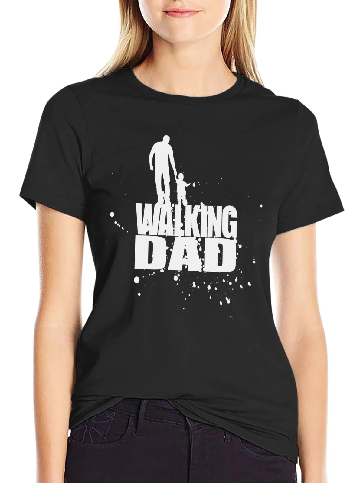 Walking Dad Graphic Tee - Black product image 2