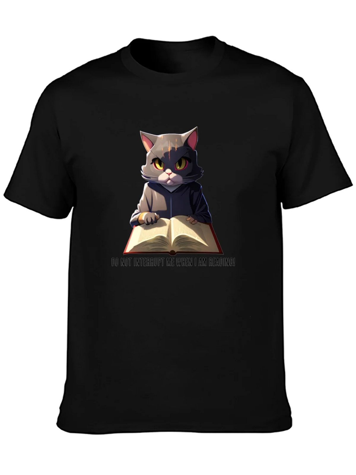 Reading Cat Graphic T-Shirt - Do Not Disturb product image 3