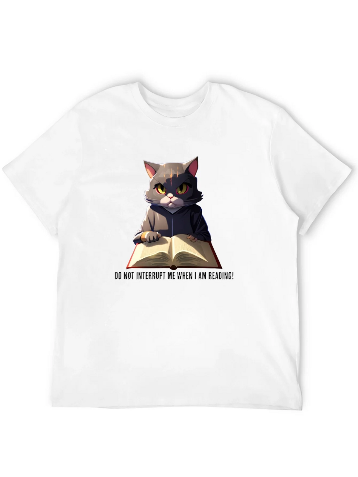 Reading Cat Graphic T-Shirt - Do Not Disturb product image 11