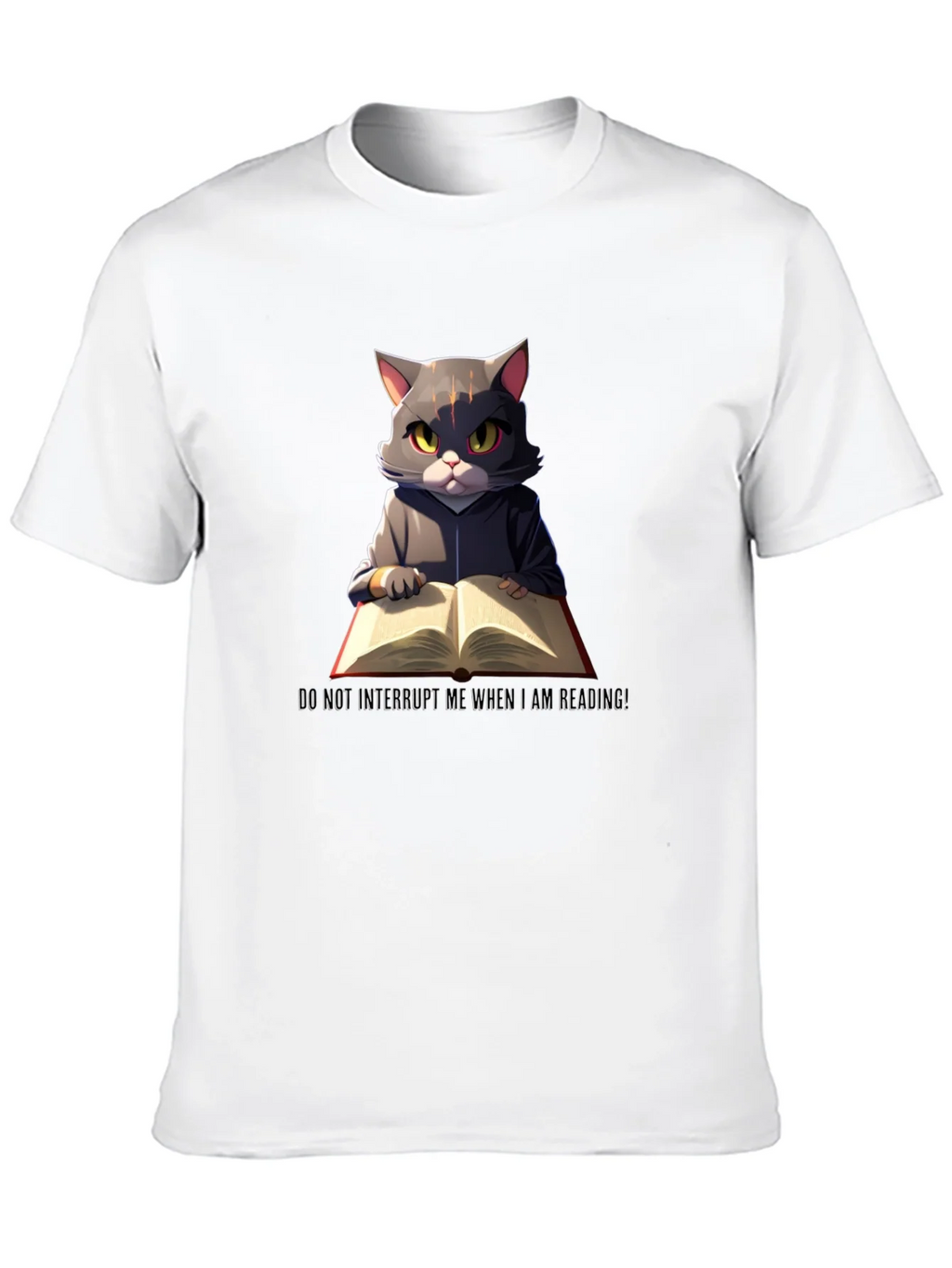 Reading Cat Graphic T-Shirt - Do Not Disturb product image 9
