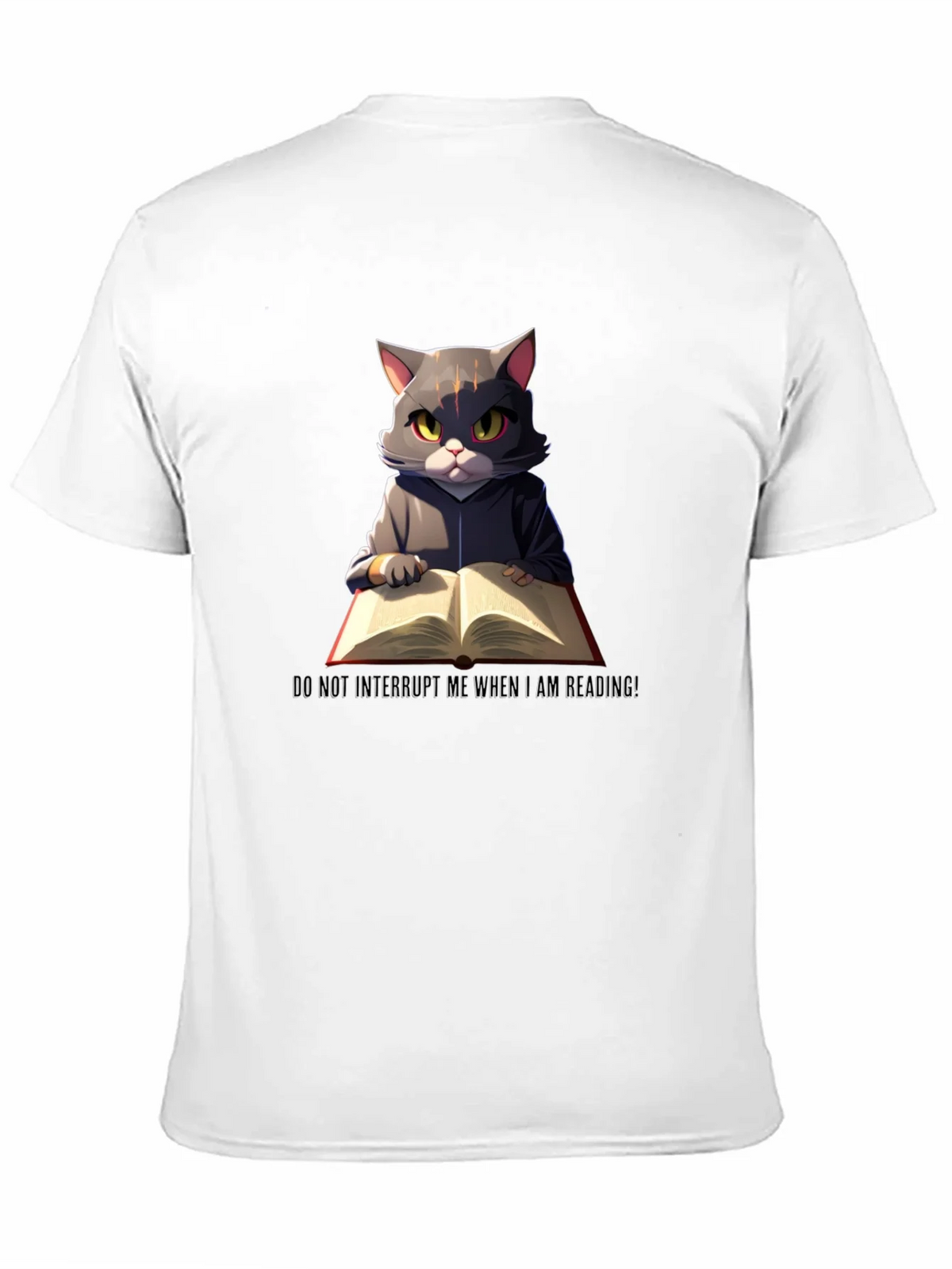 Reading Cat Graphic T-Shirt - Do Not Disturb product image 10