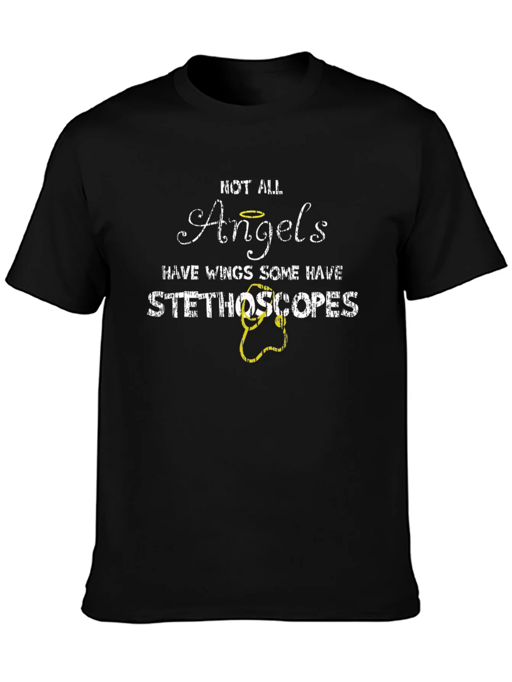 Not All Angels Stethoscope Graphic T-Shirt product image 3