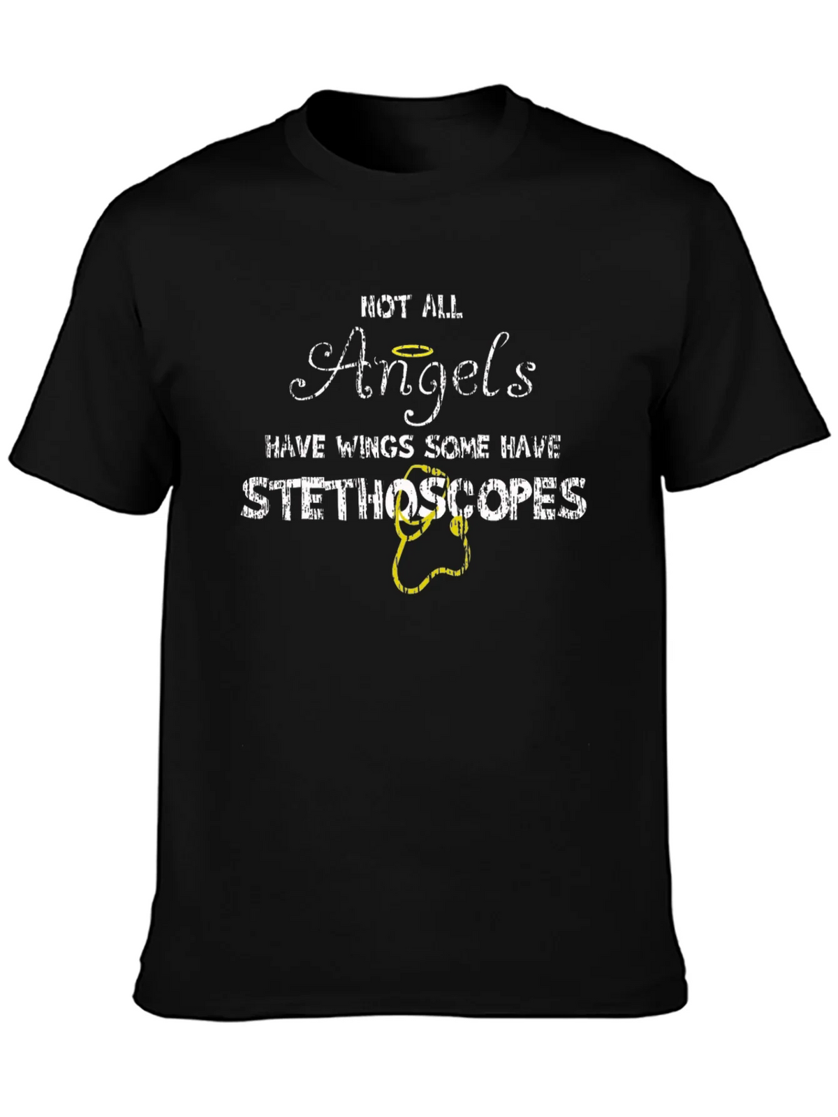 Not All Angels Stethoscope Graphic T-Shirt product image 3