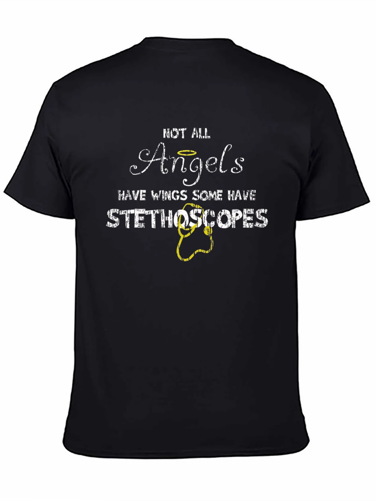 Not All Angels Stethoscope Graphic T-Shirt product image 4