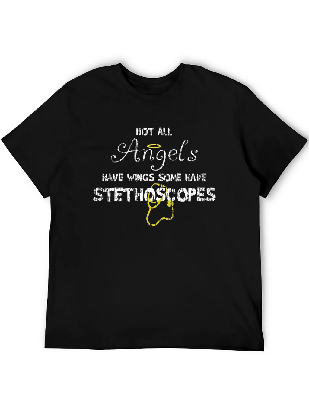 Not All Angels Stethoscope Graphic T-Shirt product image 5