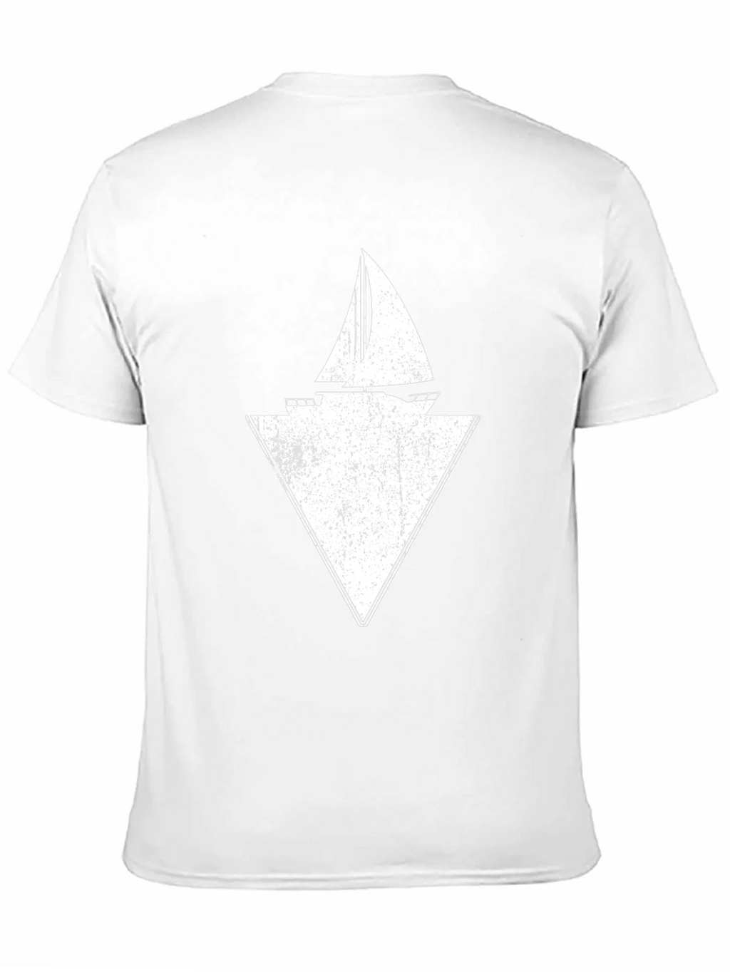 Sailboat Triangle Graphic Tee - Black Cotton product image 10