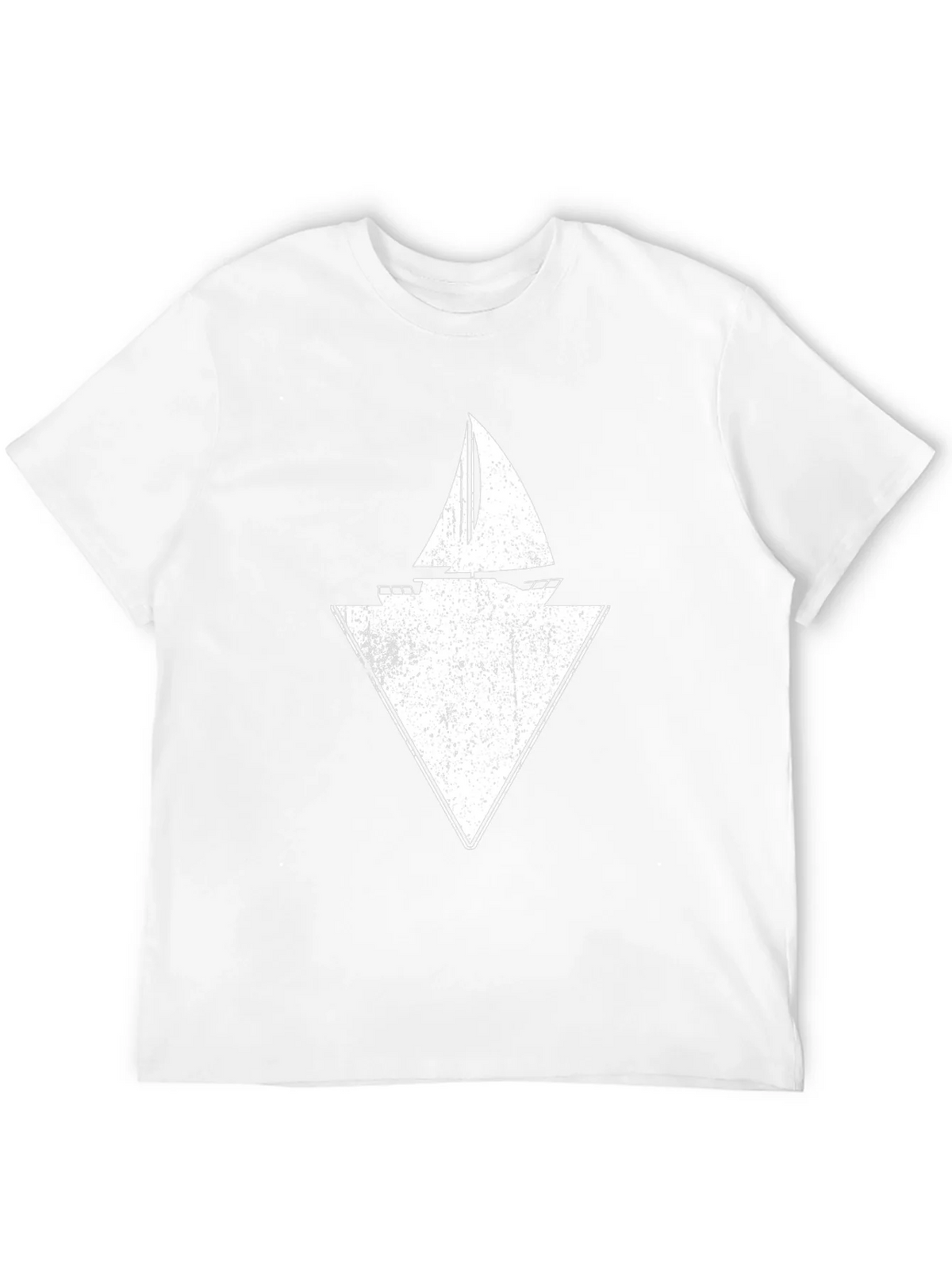Sailboat Triangle Graphic Tee - Black Cotton product image 11