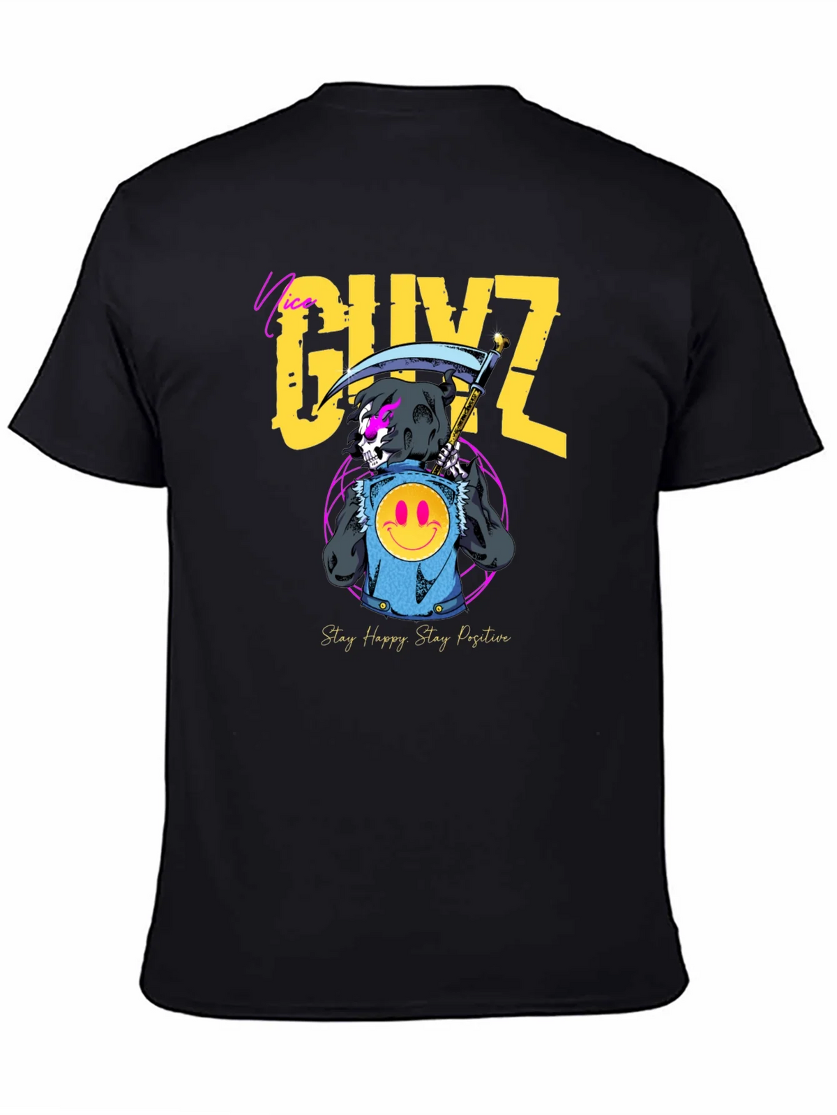 Nice GUYZ T-Shirt - Stay Happy Positive product image 4