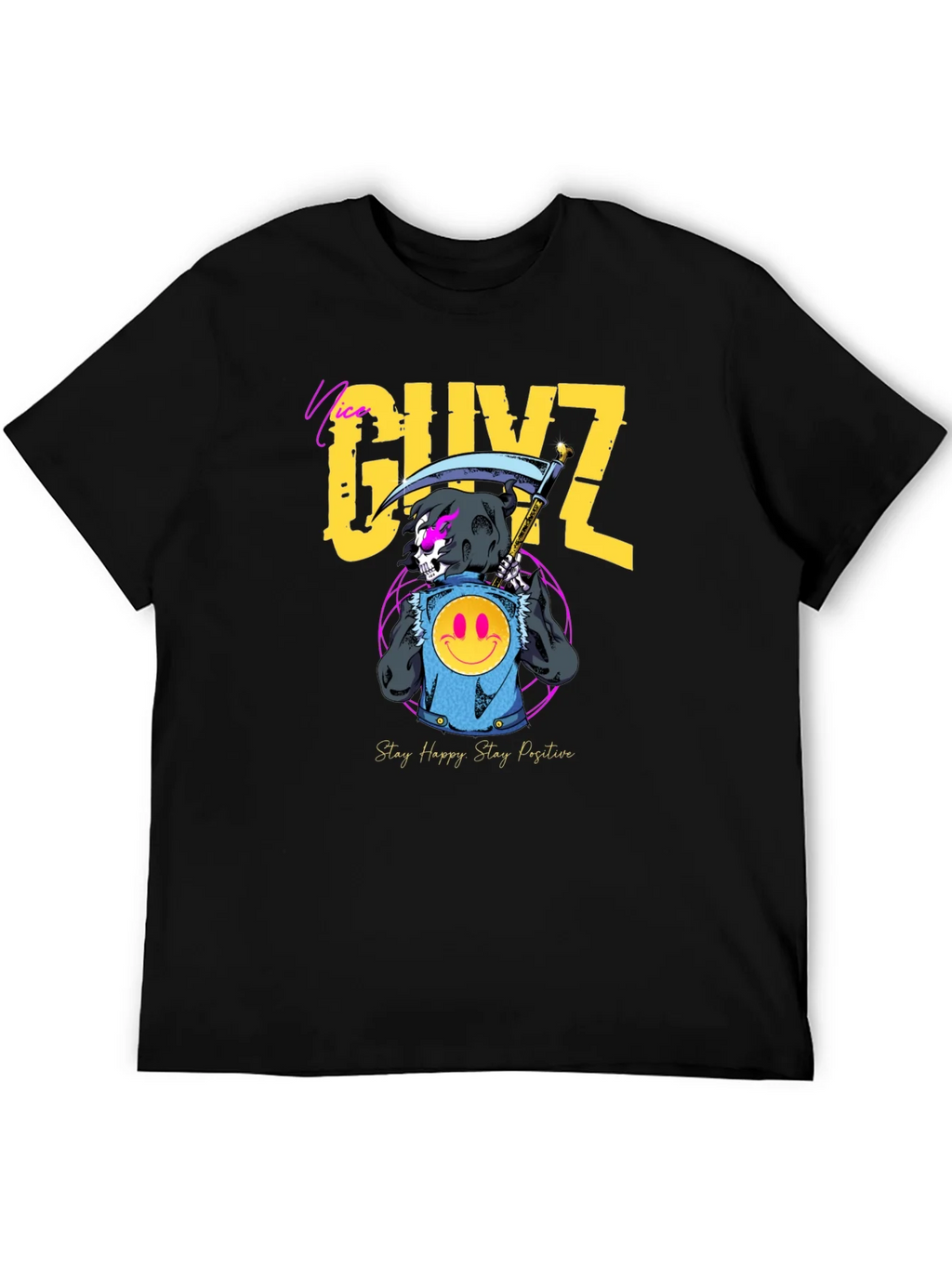 Nice GUYZ T-Shirt - Stay Happy Positive product image 5
