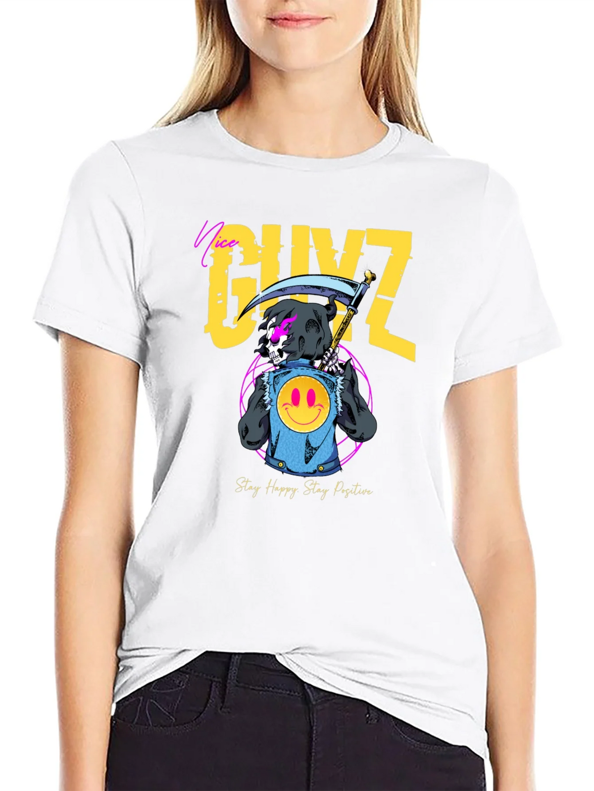 Nice GUYZ T-Shirt - Stay Happy Positive product image 8