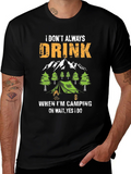 Funny Camping & Drinking T-Shirt product image 1
