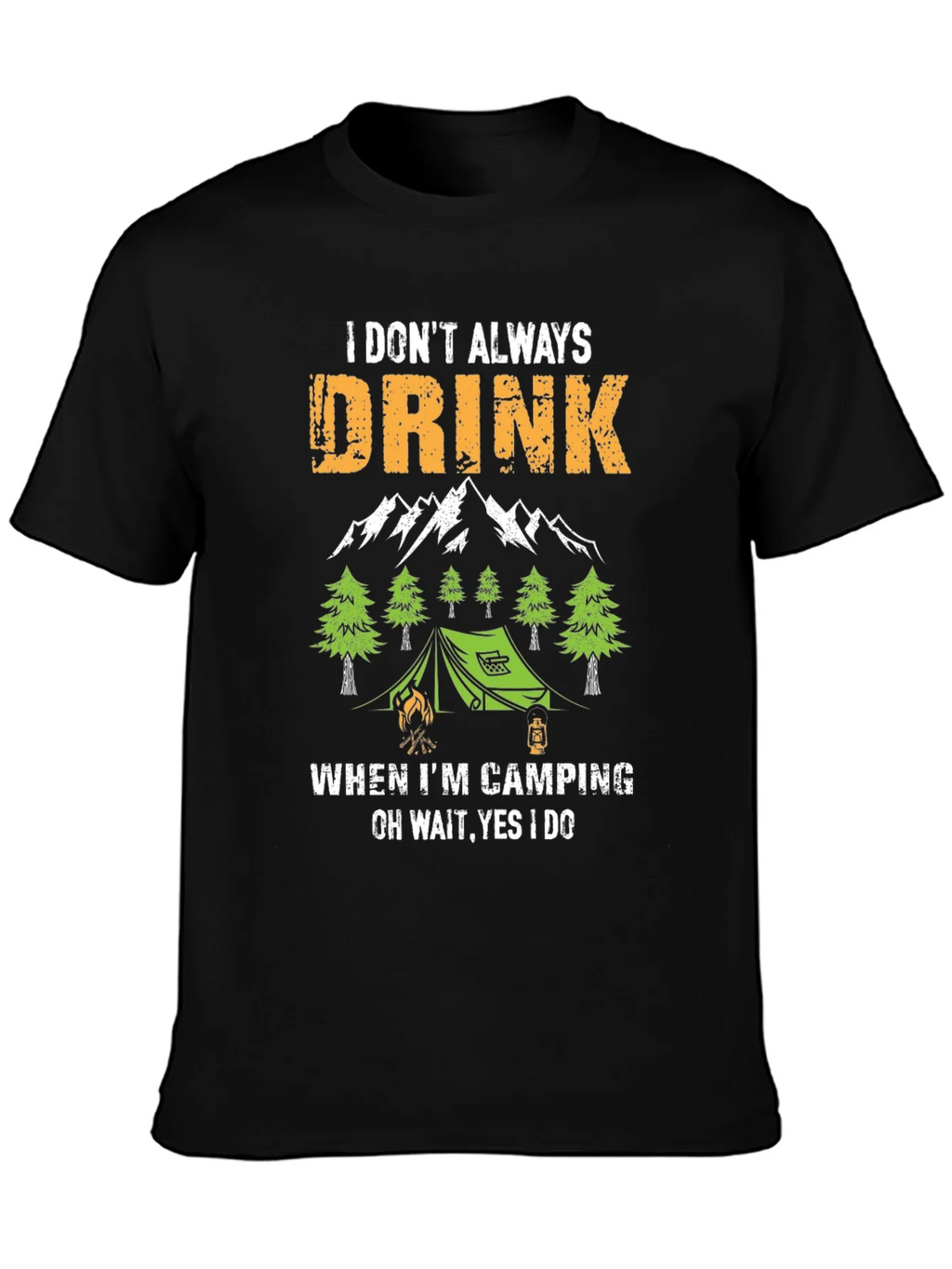 Funny Camping & Drinking T-Shirt product image 3
