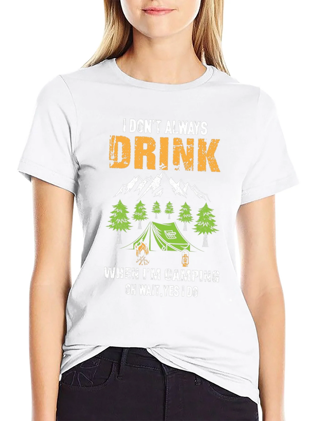 Funny Camping & Drinking T-Shirt product image 8