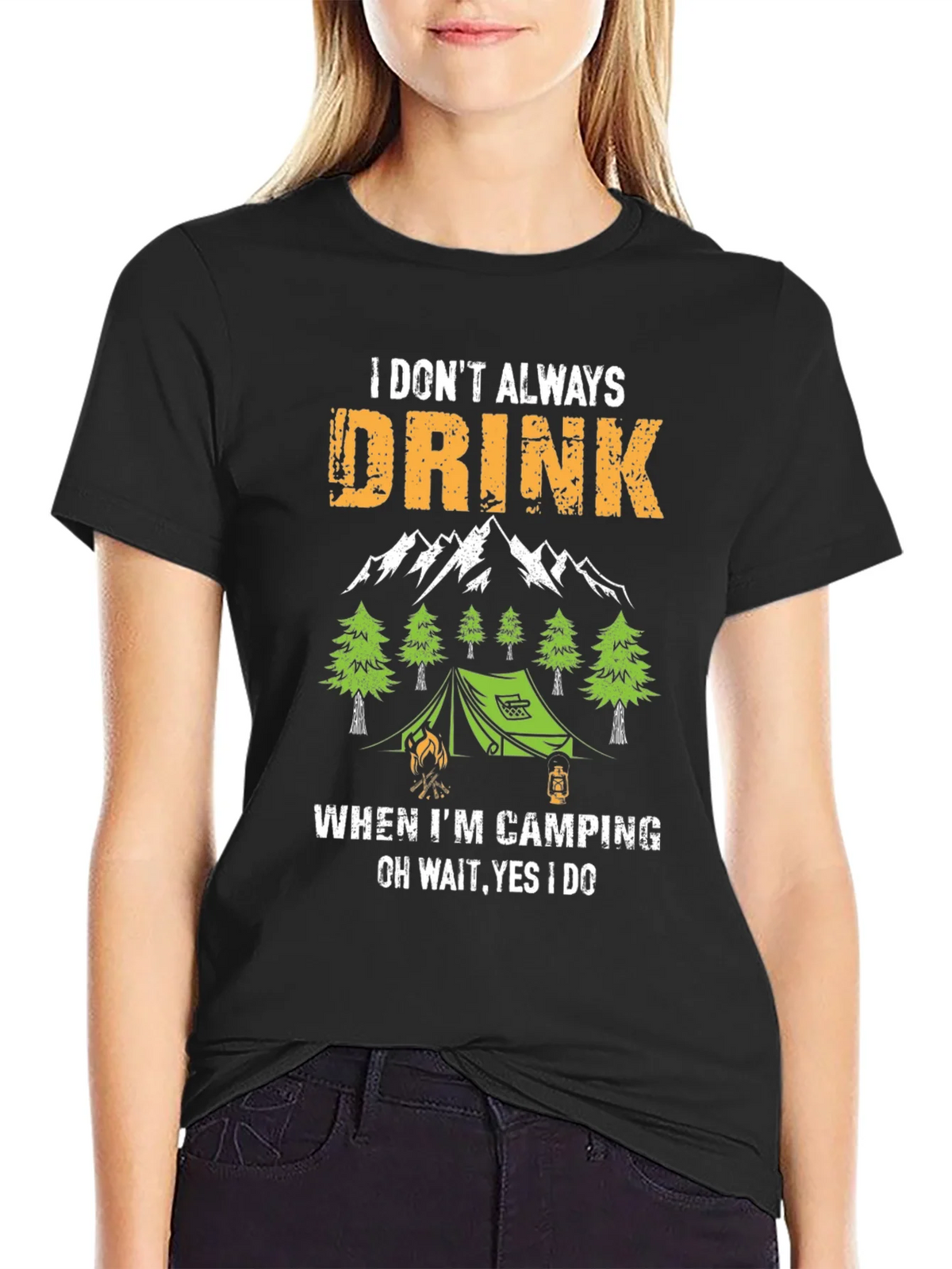 Funny Camping & Drinking T-Shirt product image 2